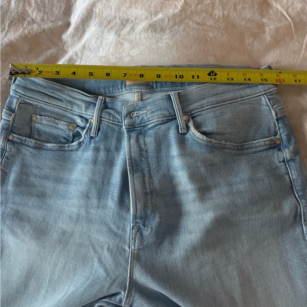 Mother Insider Step Fray Limited Edition Wash Jeans Size 33 - Picture 3 of 11